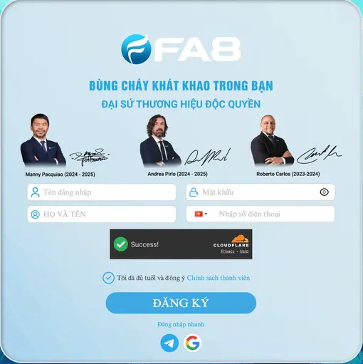 Tạo Tài Khoản FA8 Casino Online Dễ Dàng